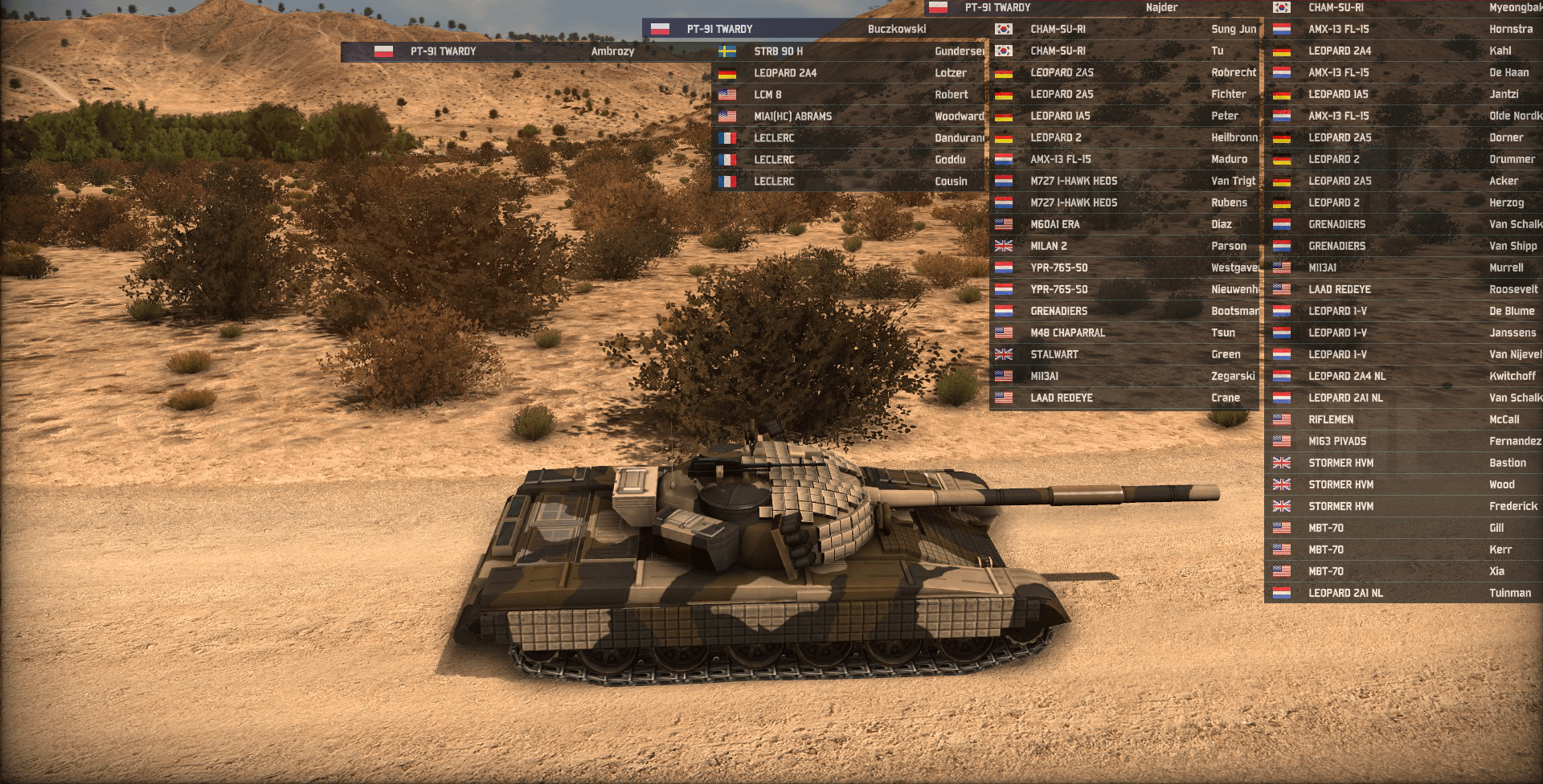 PT-91 TWARDY (2 Example games vs human players)